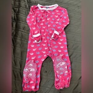 Bamboo Kickee Pants Whale Pajamas